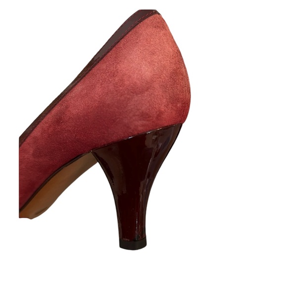 Reduced MOSCHINO Cheap and Chic vintage burgundy suede heels, size 8 - Picture 16 of 16